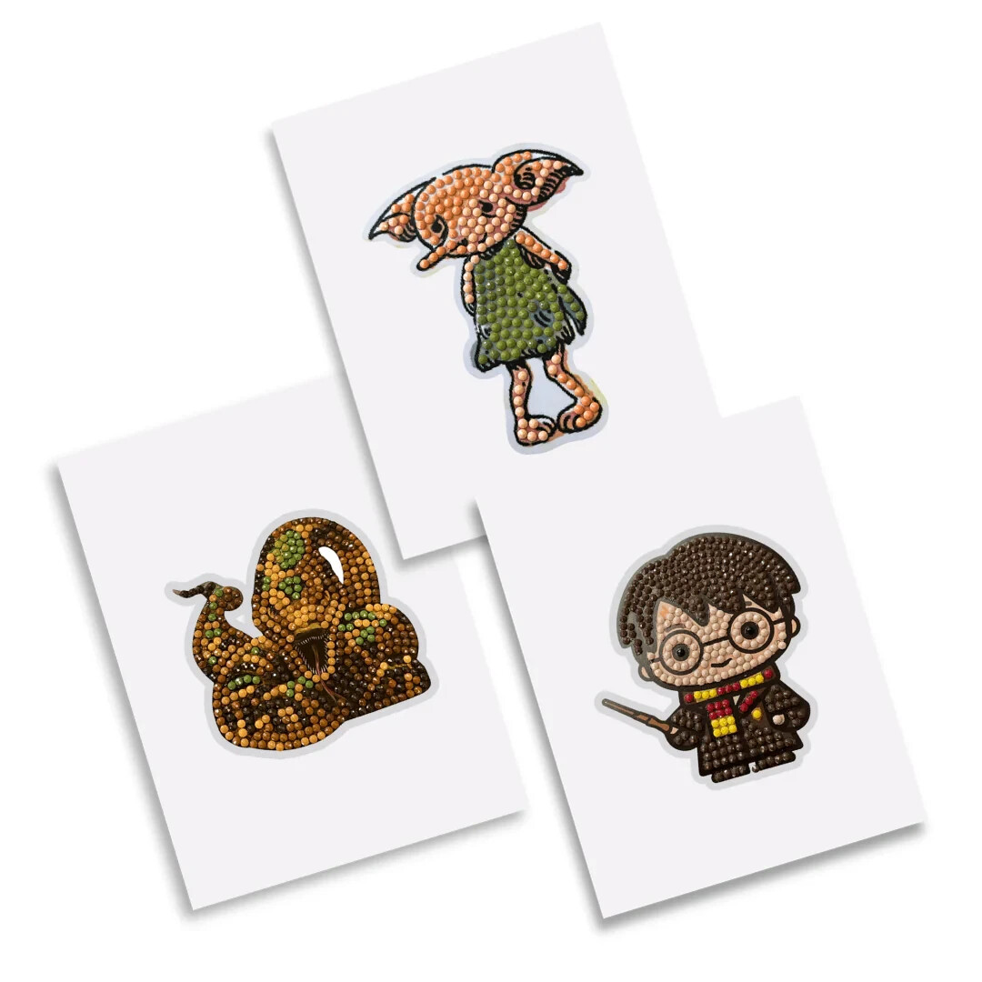 Lot of (10) Craft Buddy Harry Potter Crystal Art Sticker Packs