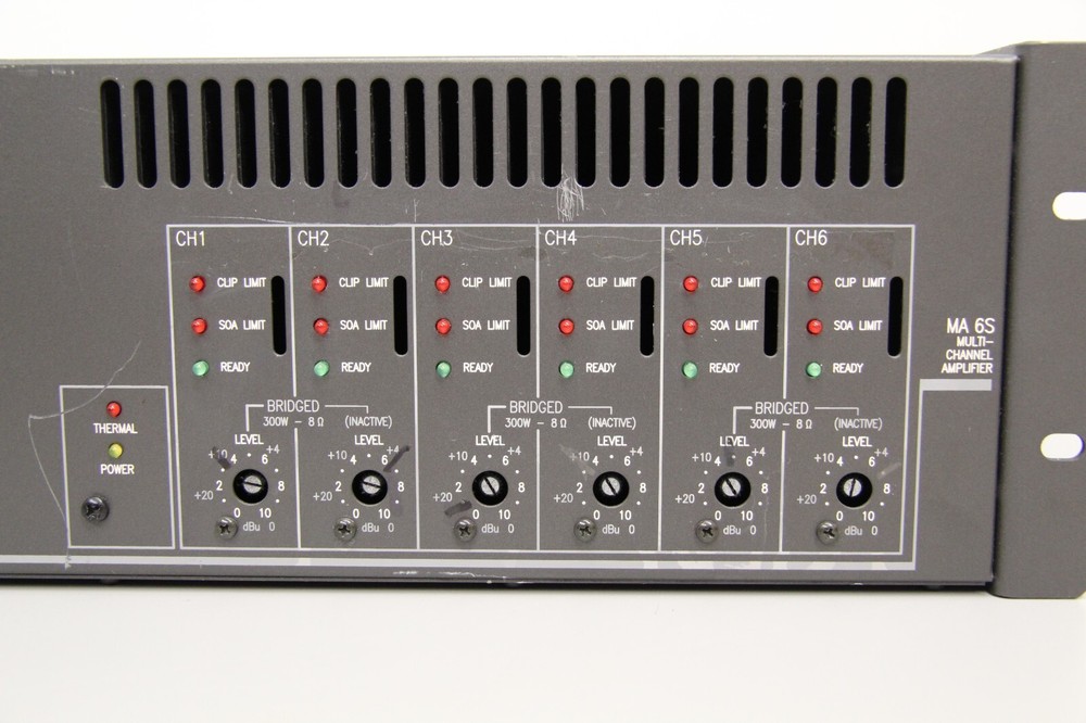 RANE MA 6S Bridgeable Pro Multi-Channel Amplifier