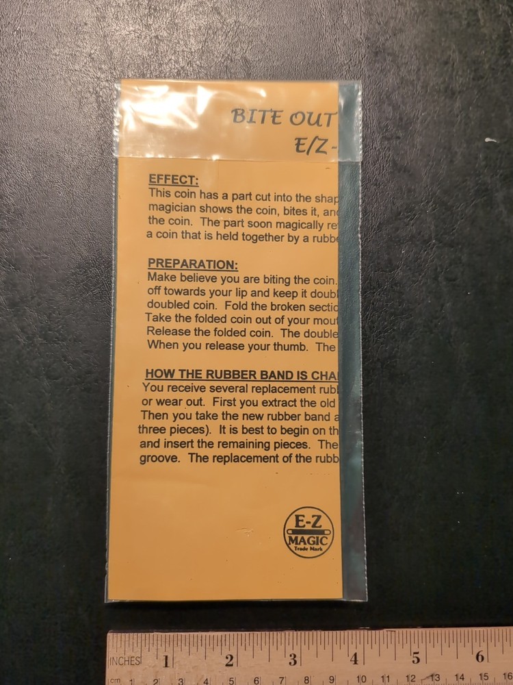Bite Out Quarter - EZ Magic Trick - Coin Illusion
