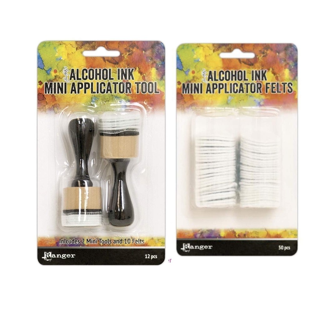 Tim Holtz Alcohol Ink Mini Applicator Tool and Replacement Felt Bundle (Set...