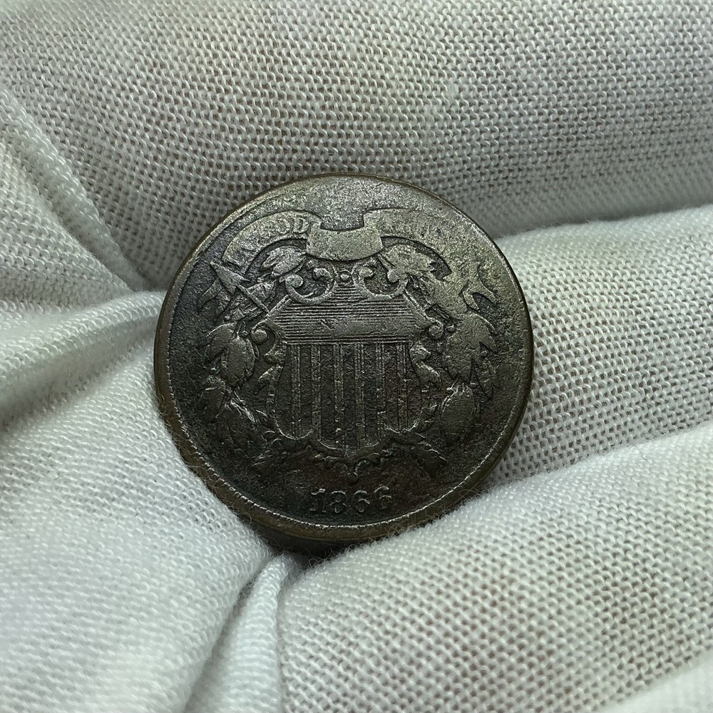 1866 Two Cent Piece A354