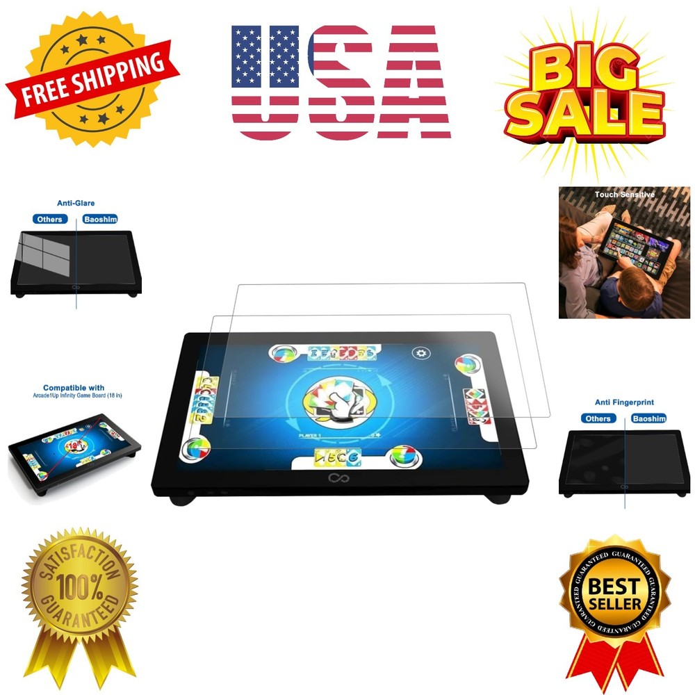 2-Pack Anti-Glare Screen Protector Compatible with Arcade1Up Infinity Game Bo...