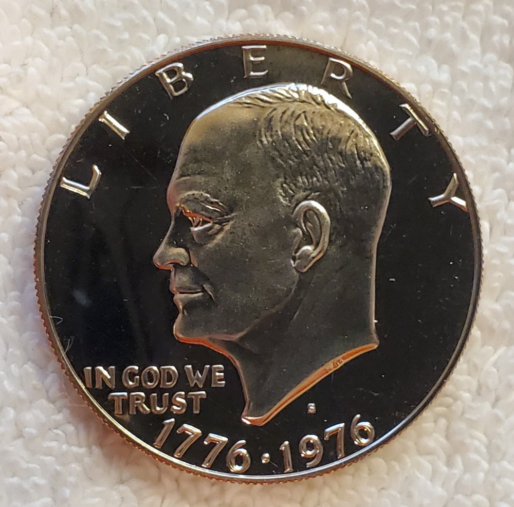 1976-S Proof Eisenhower Dollar - Type 1  (Clad Proof) - US Mint Uncirculated
