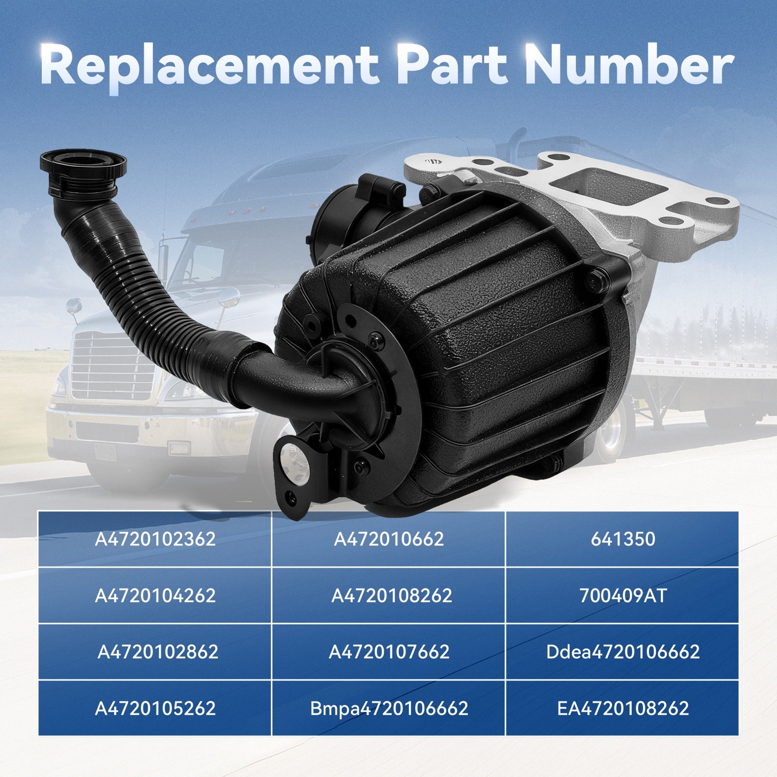 Crankcase Breather Oil Separator For Freightliner For Mack MP8 Detroit DD15 DD13