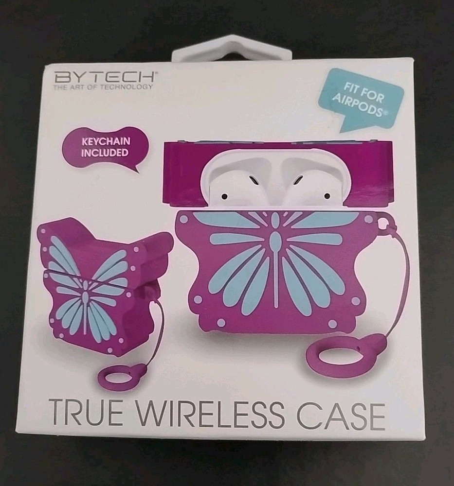 Bytech Purple Butterfly Shaped Wireless AirPod Case 🆕