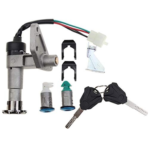 4-Wire Key Ignition Switch Lock Set Replacement for 50cc 125cc 150cc 200cc