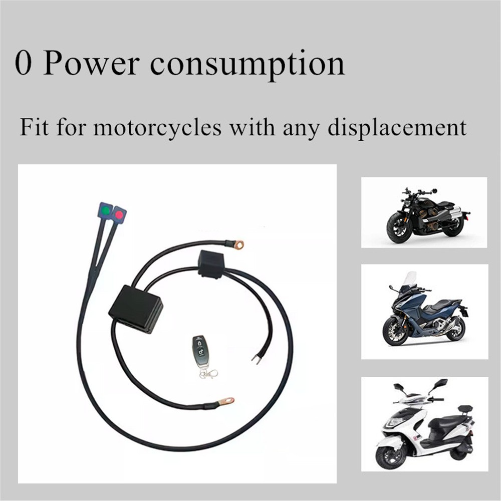 Universal Wireless Remote Control Motorcycle Battery Disconnect Cut Off Isolator
