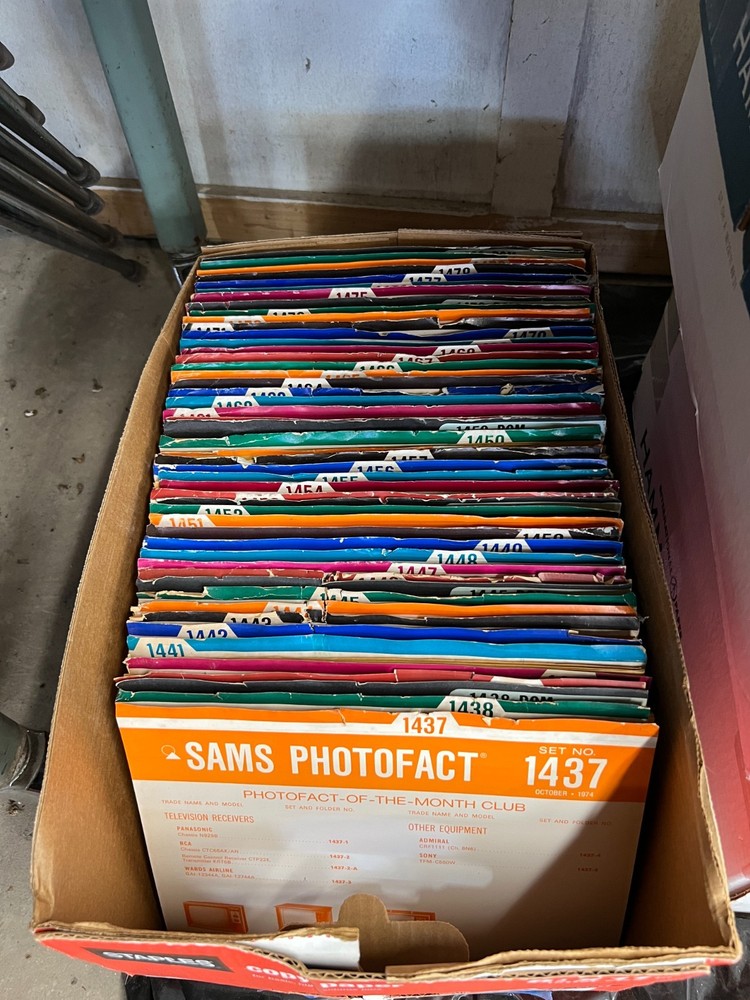 SAMS Photofact Folder Sets 1437-1480