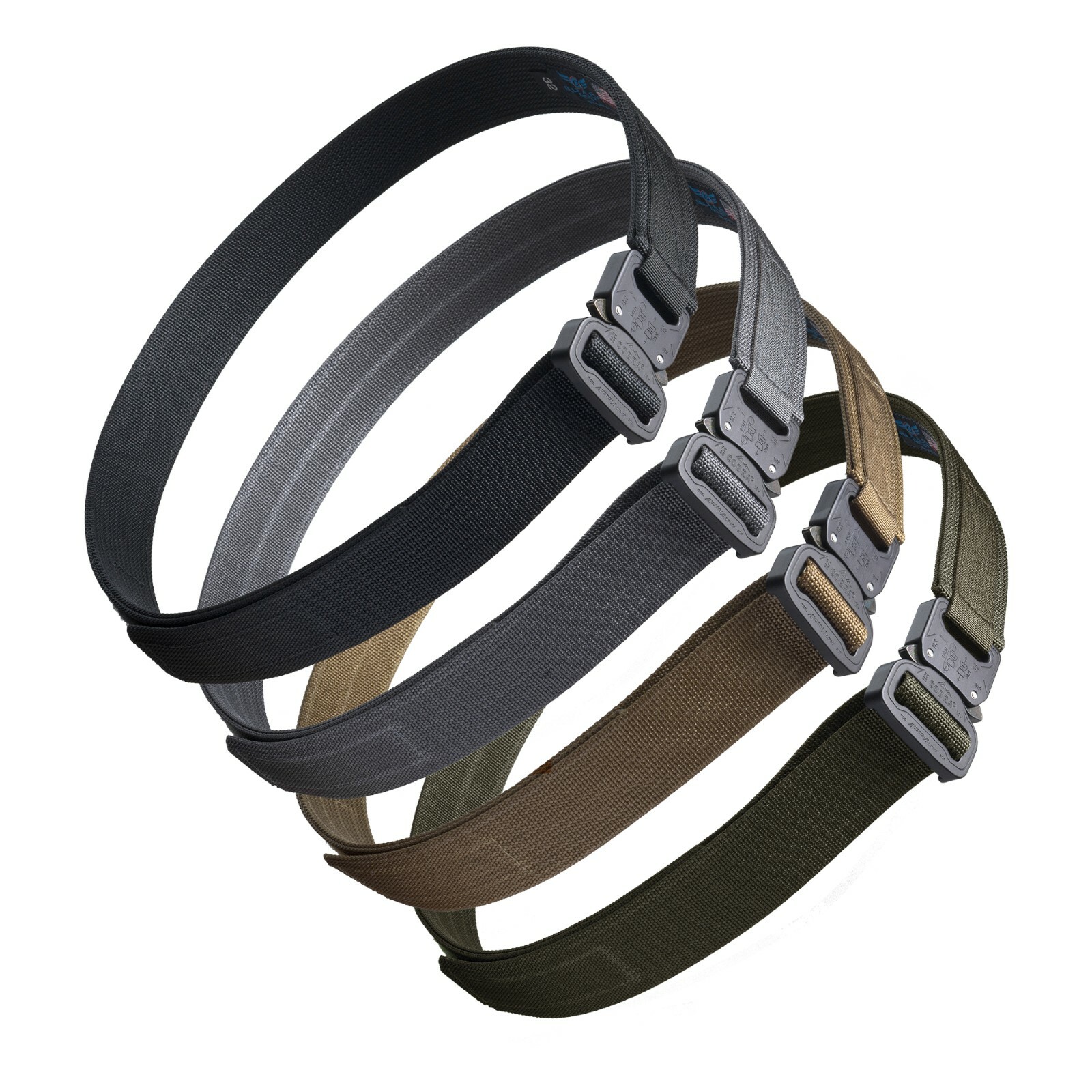 Blue Alpha 1.5" Hybrid COBRA® EDC Belt - Black, Gray, Brown, OD Green **NEW**