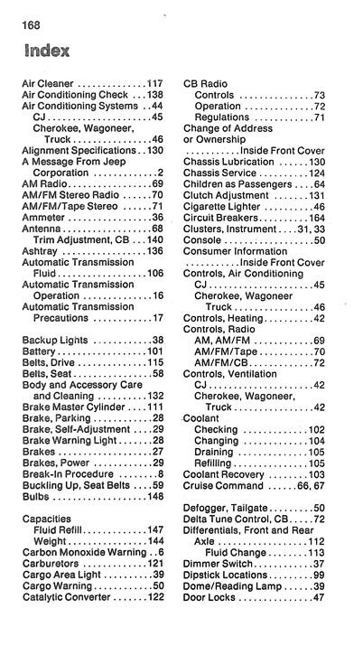 1979 Jeep Owners Manual User Guide