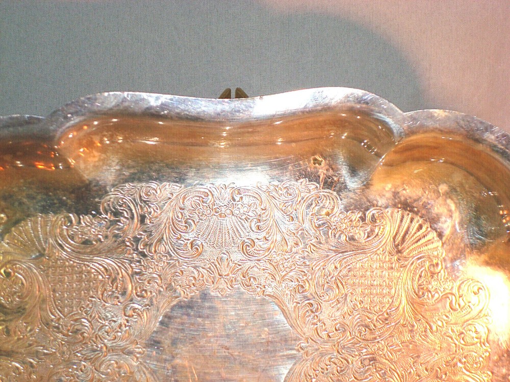 Vintage rectangular dish Canterbury silverplate 9 3/4"