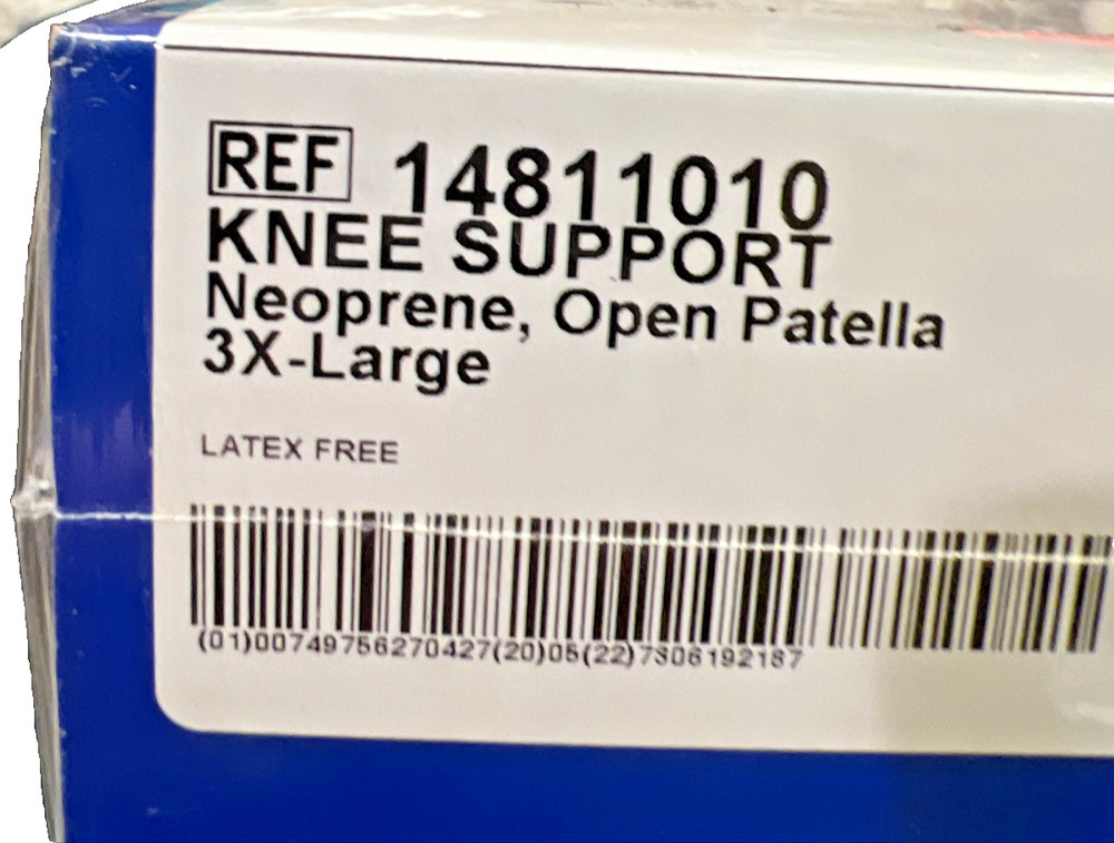 Deroyal Tri-Tex™ Open Patella Knee Support 3x Large