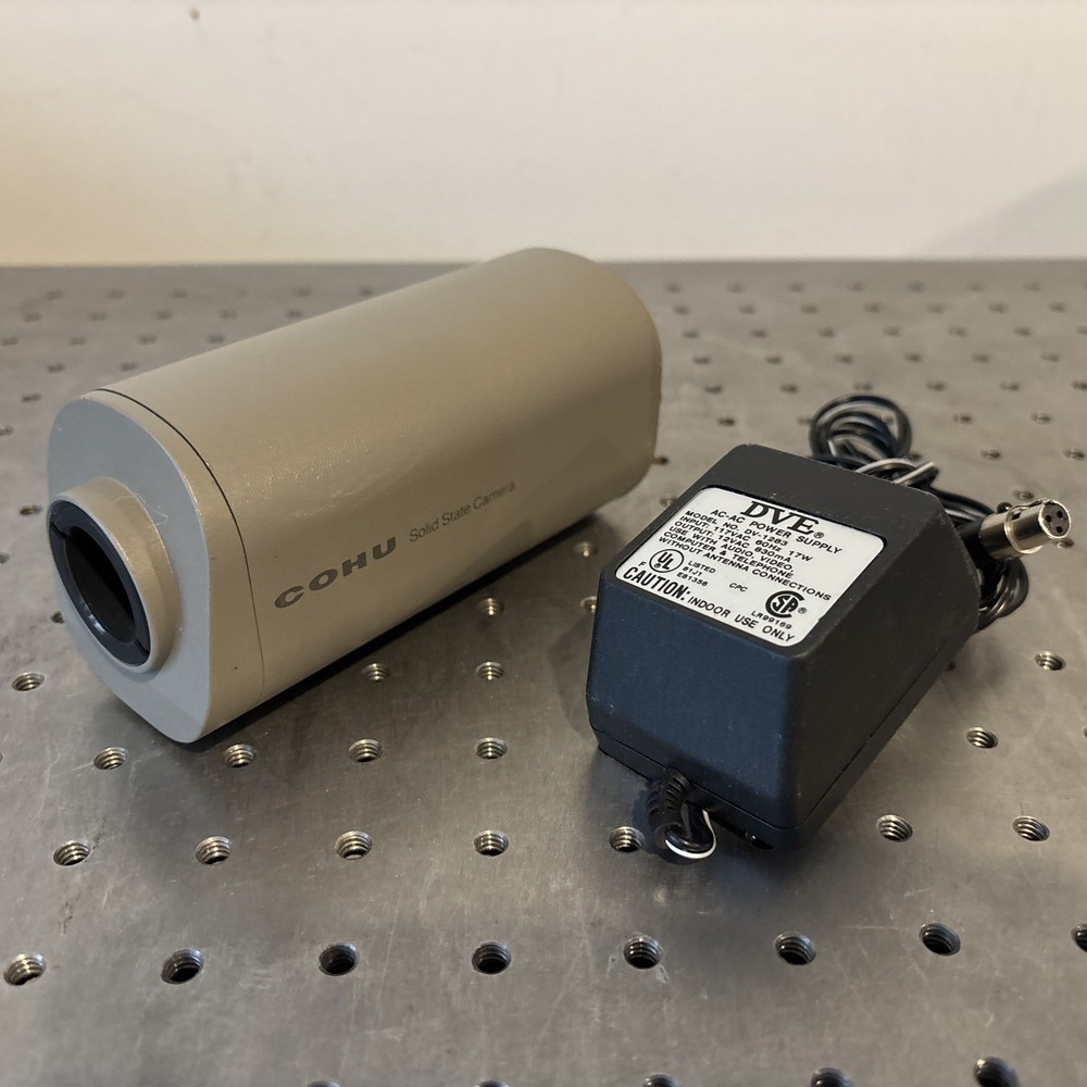 COHU 4815-2000 Solid State Camera w/ DC Power Supply