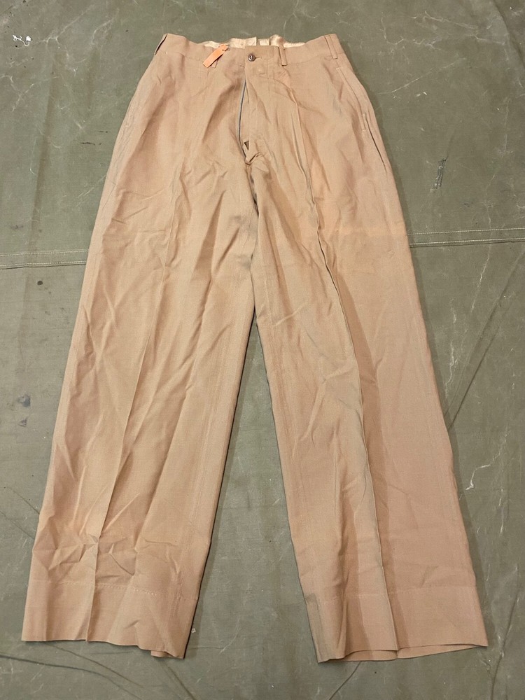ORIGINAL WWII US ARMY OFFICER CLASS A "KHAKIS" TROUSERS- SMALL 32 WAIST
