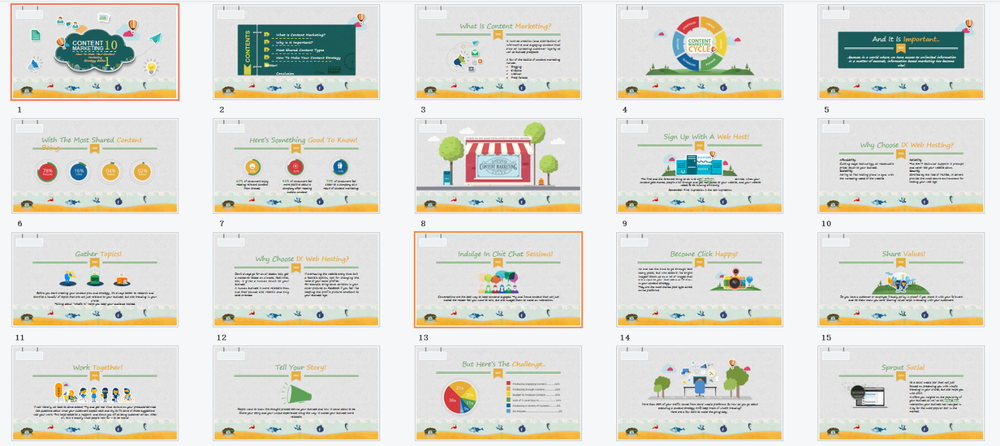 32 sets Professional PowerPoint edited Template-Business Summary Modify easily