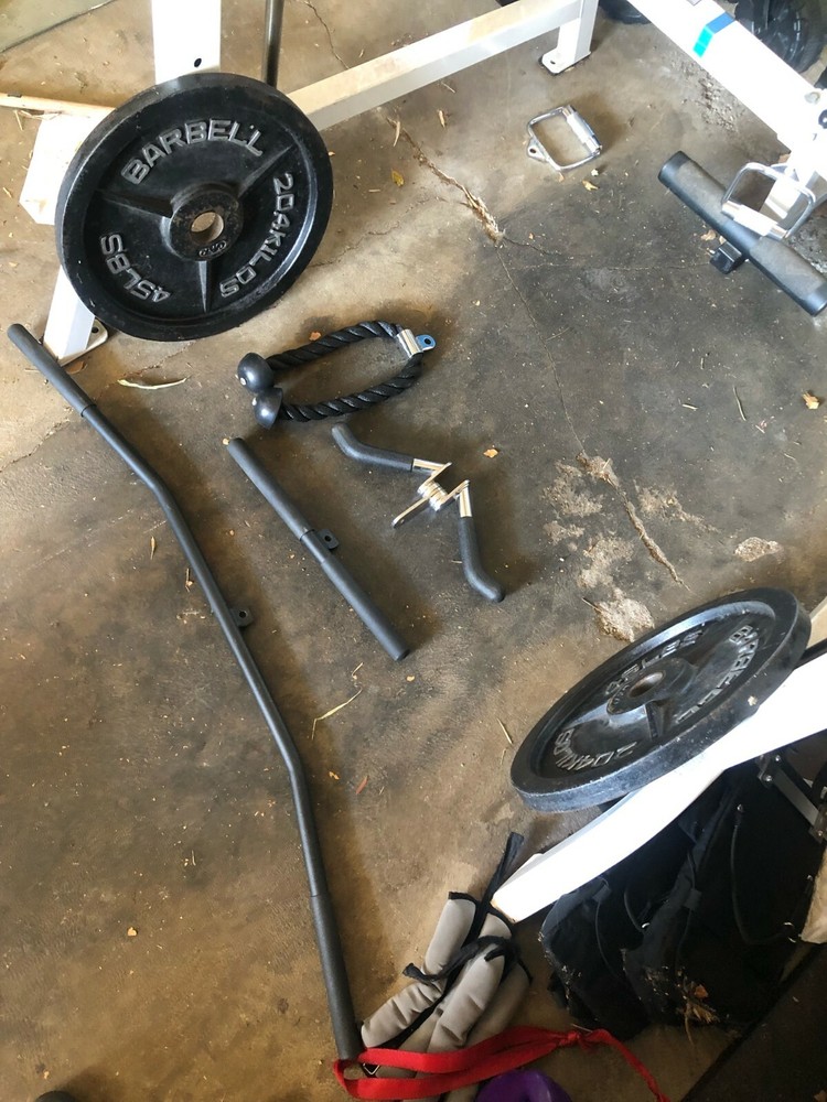 smith machine home gym used great condition parabody cable machine squat rack 