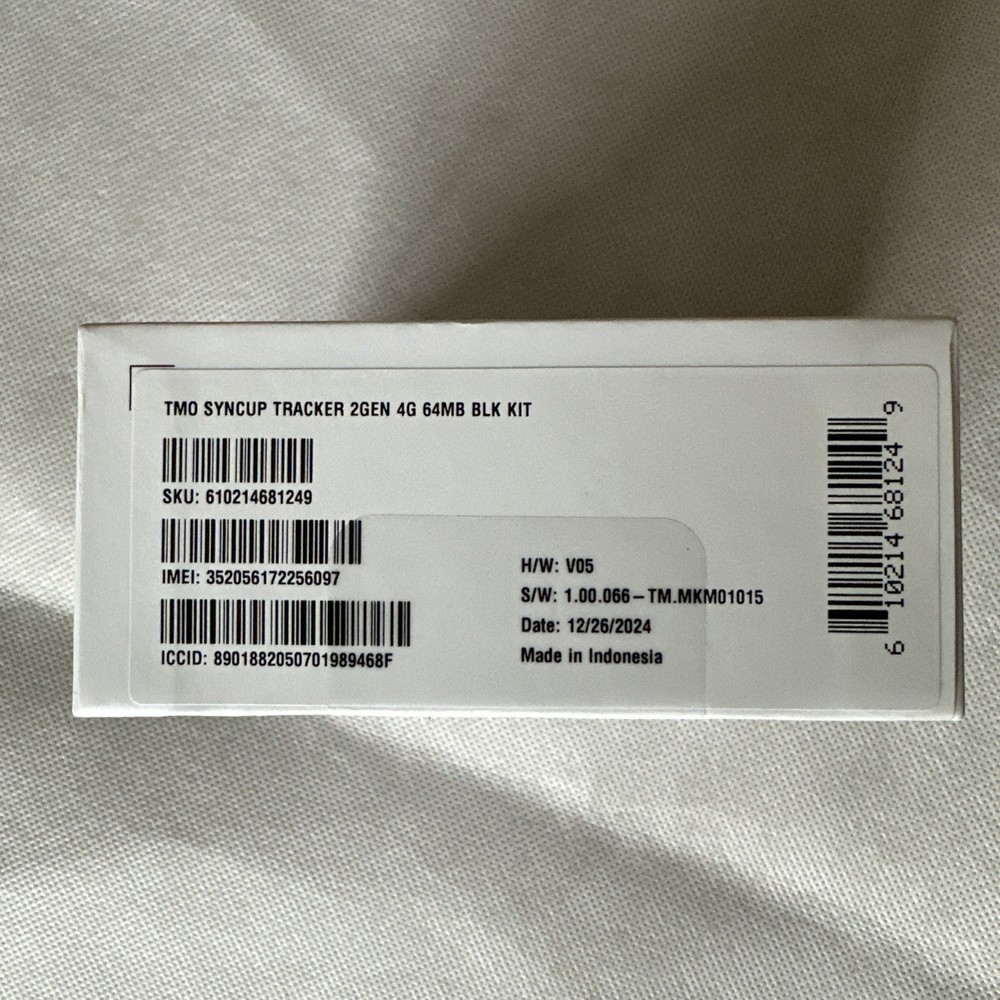 T-Mobile SyncUp Tracker 2nd Gen 64MB Blk Kit - 2024 - Tracking Device Open Box