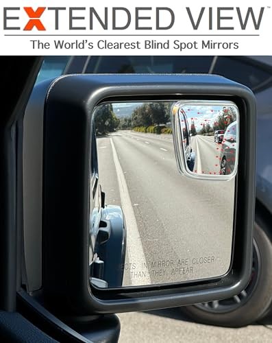 Custom Blind Spot Mirrors- Compatible with 2018-Present | blind Jeep Wrangler