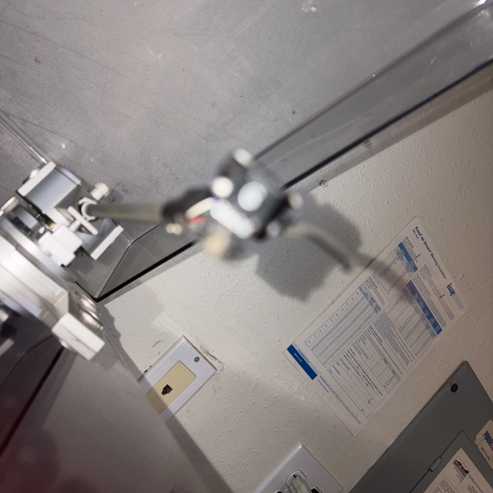 DENON DP-57L Automatic Direct Drive DD Record Player Brown Missing 1 Foot Read