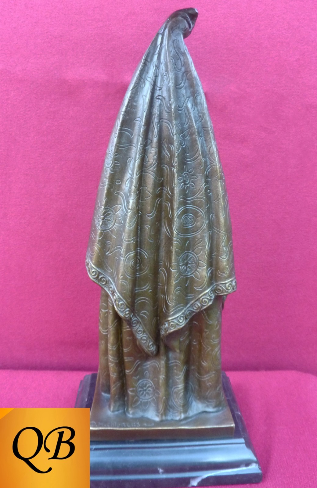 ART DECO BRONZE FIGURINE ANTINEA SCULPTURE STATUE EGYPTIAN LADY FIGURE