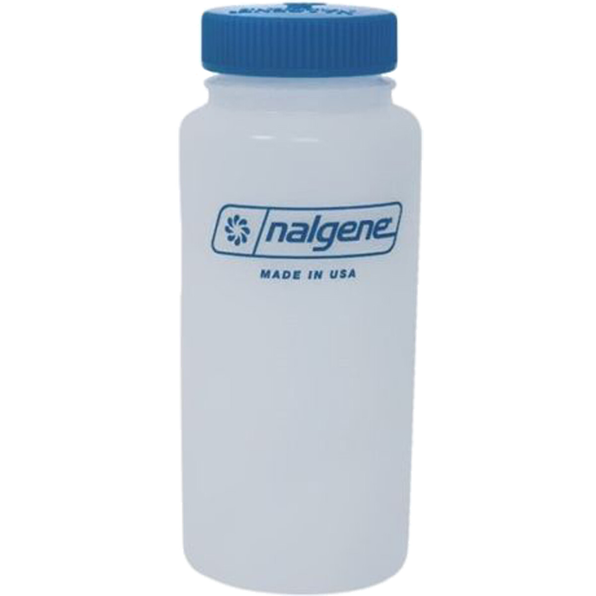 Nalgene HDPE Plastic Wide Mouth Storage Bottle Clear/Blue