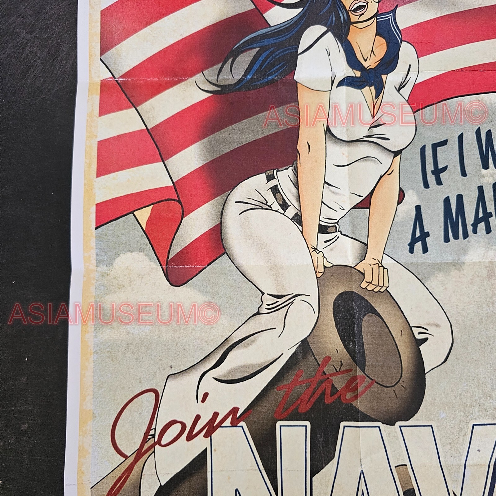 1944 WW2 USA AMERICA WOMEN ARMY SOLDIER NAVY WAR MILITARY PROPAGANDA POSTER G88