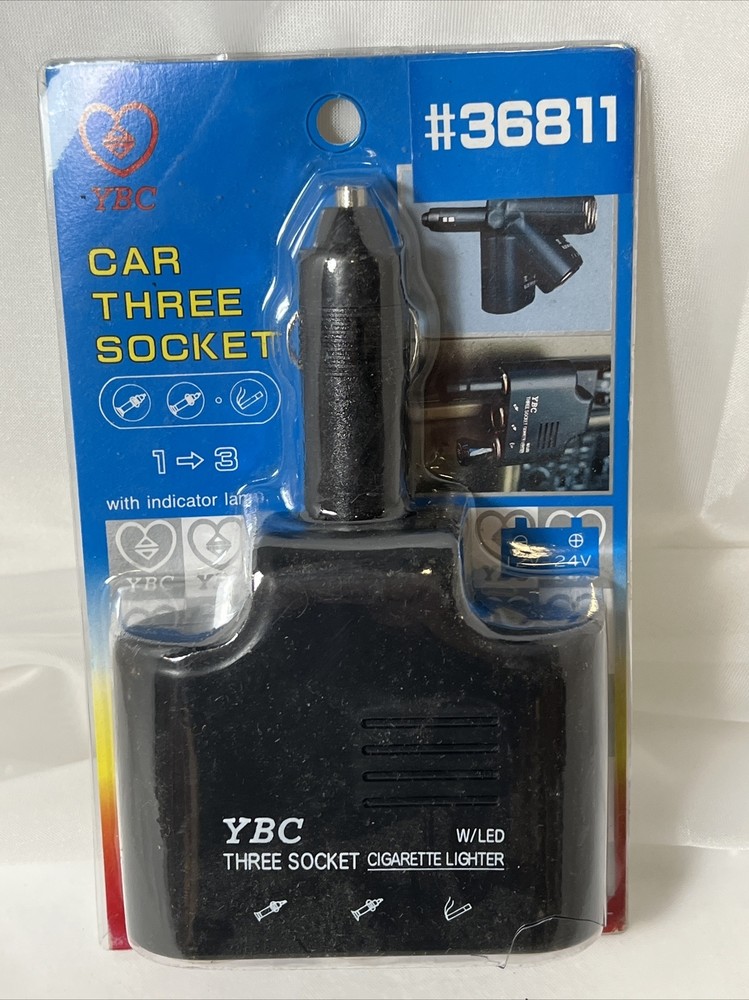 3 Socket Cigarette Lighter Adapter