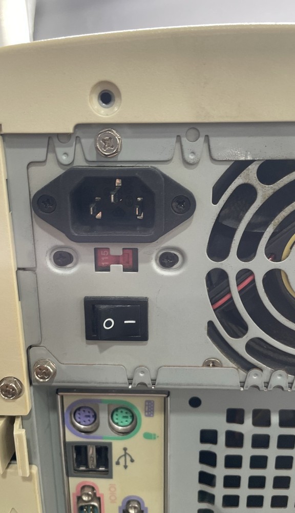 Custom Vintage PC Tower Case Intel Processor Desktop System Unit No HDD