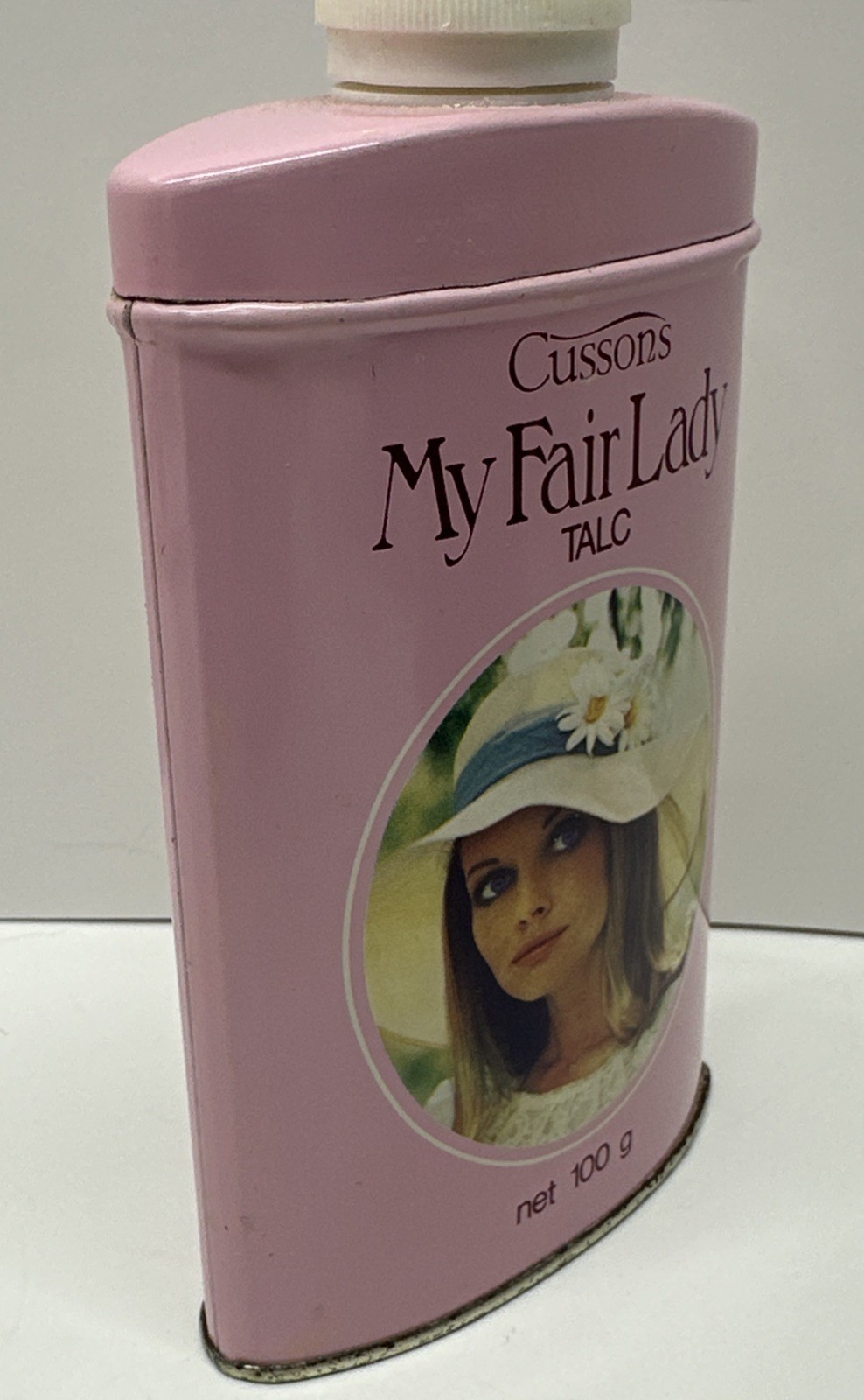 My Fair Lady Cussons Talc Talcum Powder Advertising Tin London England Vintage