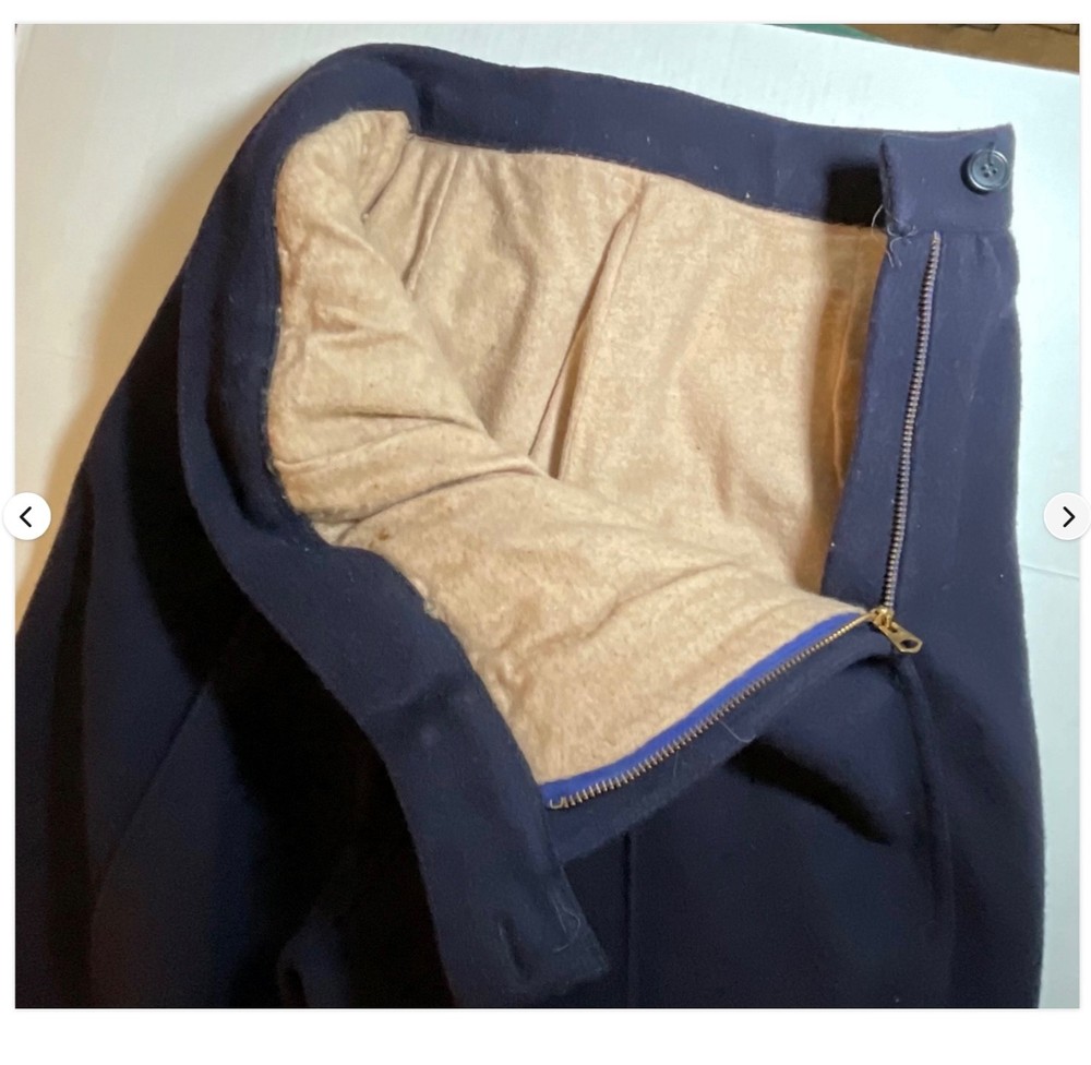 WWII US Navy Wool Lined Insulated Blue Pants