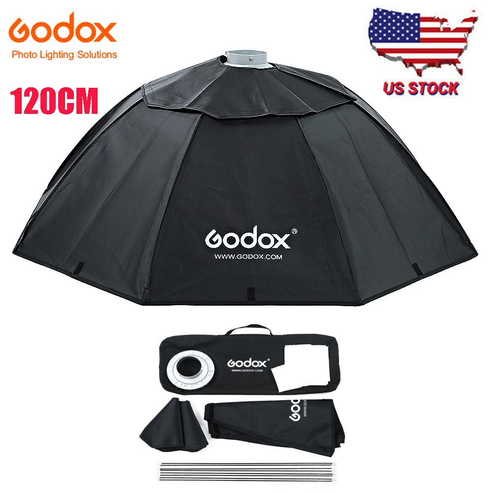 GODOX 47"/ 120cm Octagon Softbox Bowens Mount Softbox For Studio Strobe Lighting