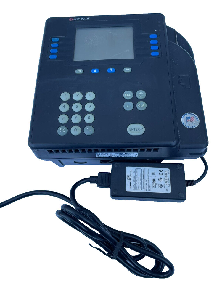 KRONOS System 4500 Time Clock Card Reader Terminal, 860204-011