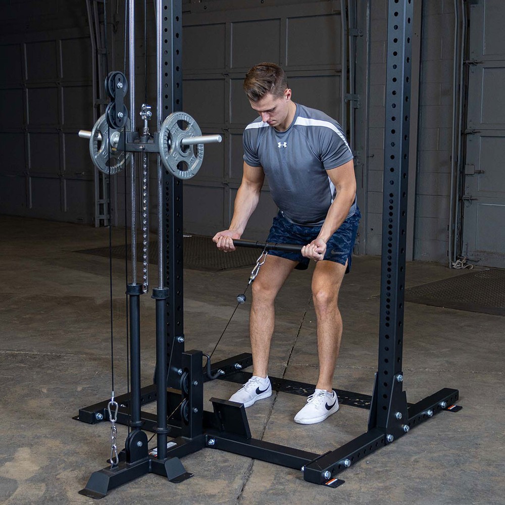 Body-Solid Half Rack Lat Attachment for the SPR500