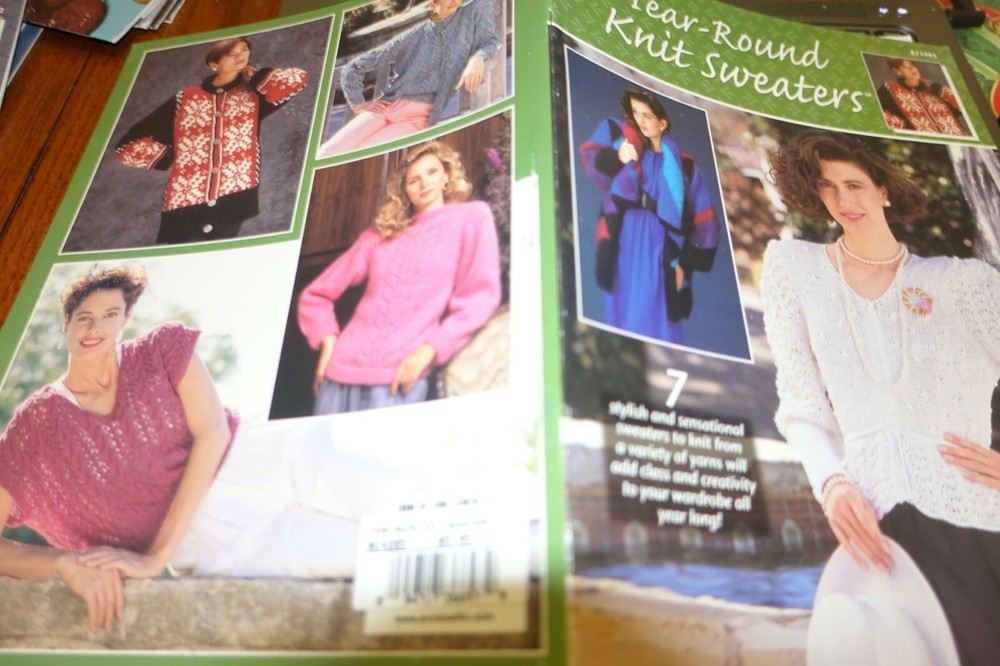 Annie's Attic Pattern Book 871993 Year Round Knit Sweaters