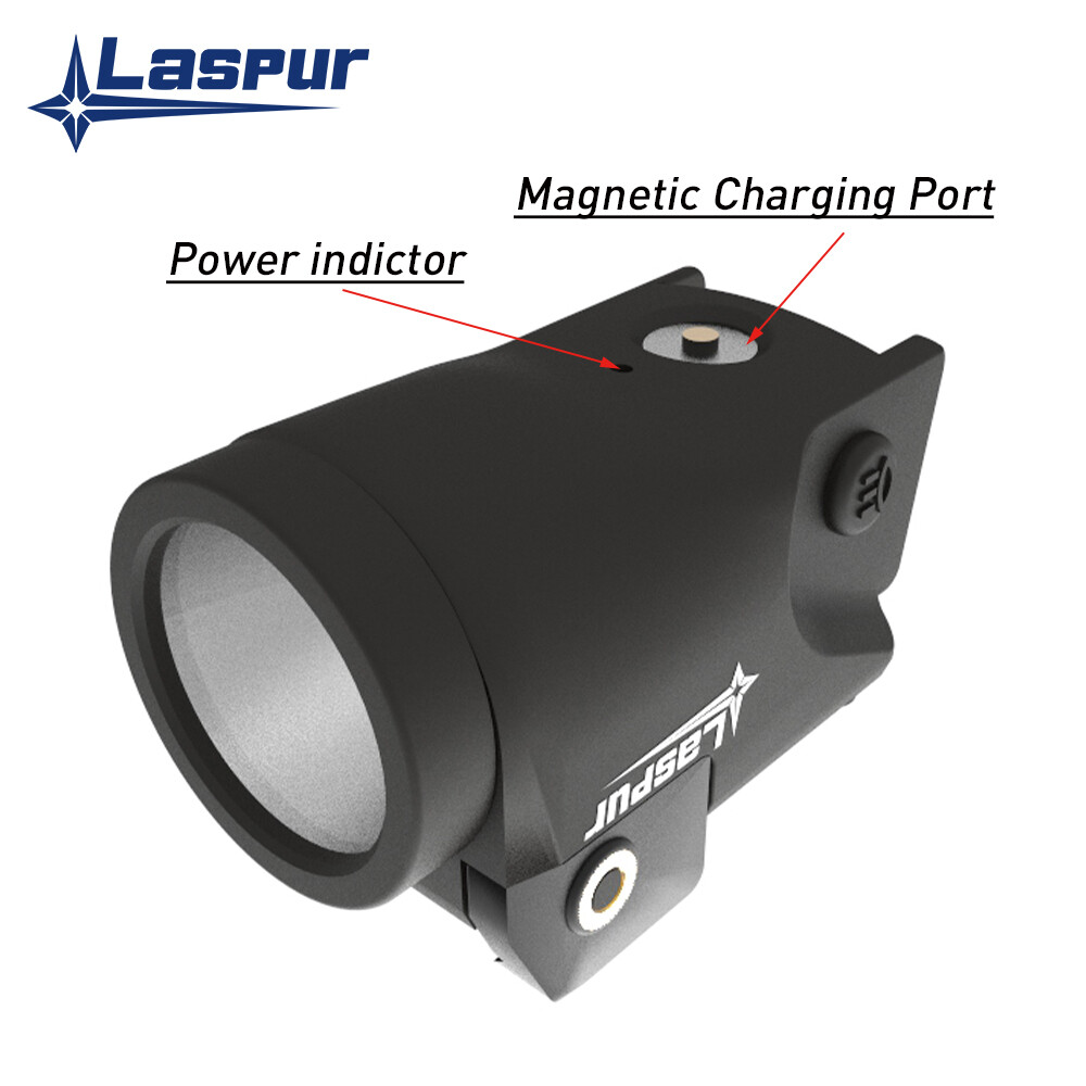 Laspur Sub Compact gun Light 500 High Lumen Rechargeable Battery