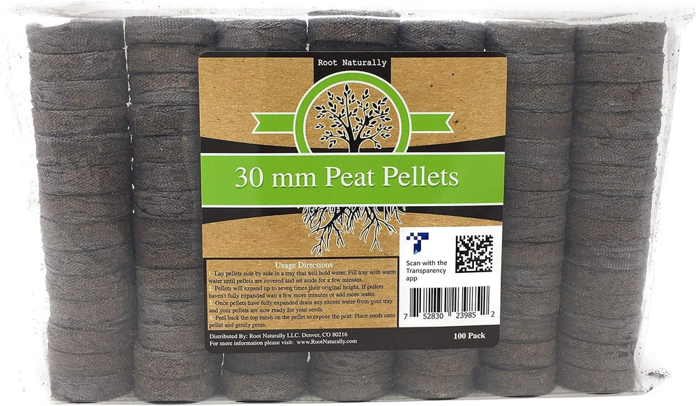 30mm Peat Pellets - 100 Count