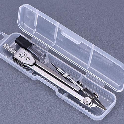 Geometry Math Set - Drawing Compass & 6 Inch Protractor for Students, Precision