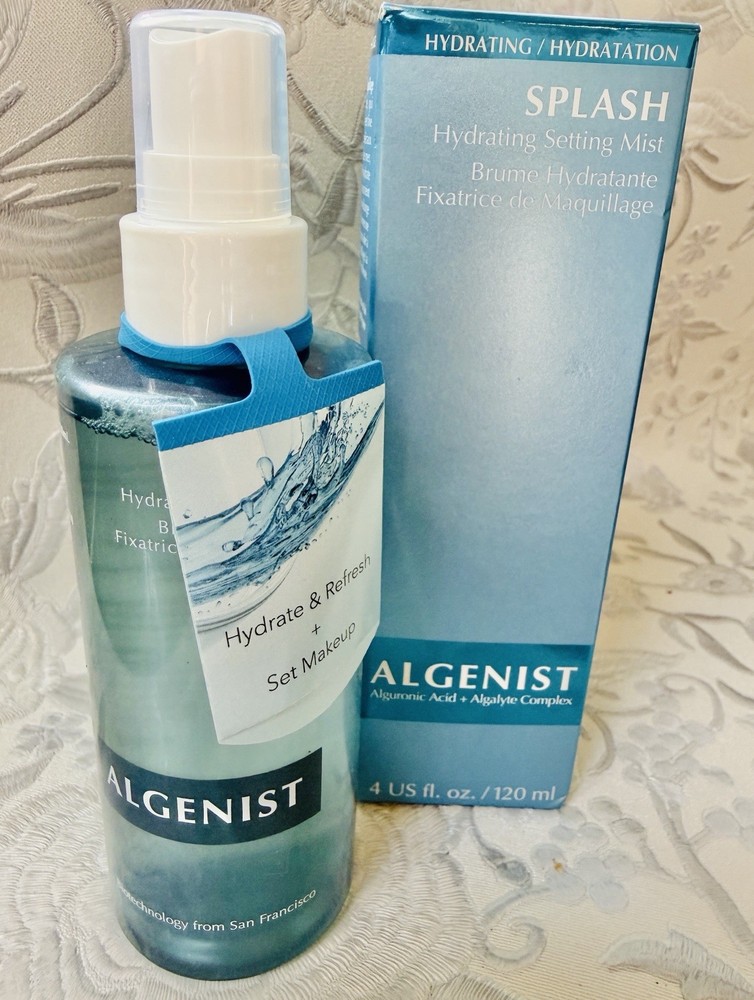 Algenist Splash Hydrating Setting Mist Alguronic Acid & Algalyte Complex New