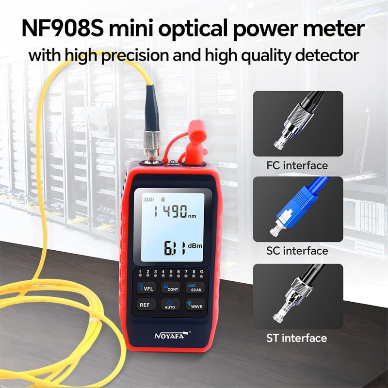 NOYAFA NF-908S Advanced Network Cable Tester Cable Length Optical Power Meter