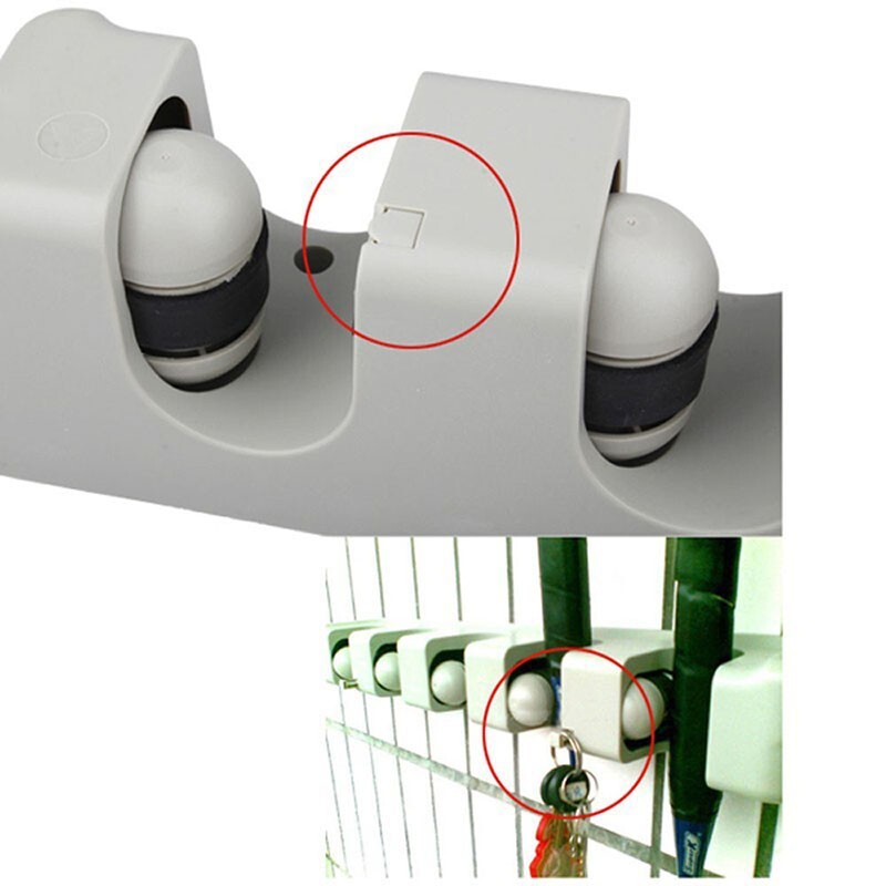 Wall Mount Magic Mop Broom Holder Hanger Cleaning Tool Organizer 5 Position US