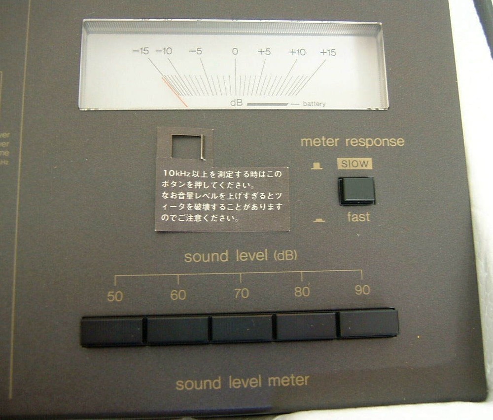 Technics SH-8000 Graphic Equalizer Checker Audio Analyzer W/ Box Tested Working