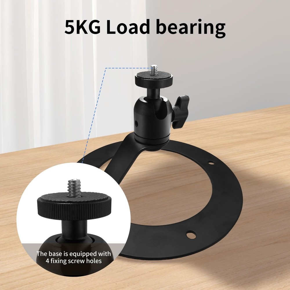 Tonalee Projector Stand Table Tripod: Ballhead Angle 360 Degree Adjustable wi...