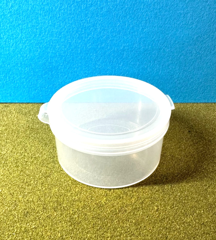 Polypropylene Plastic Jar/Tray, 2.4 FL oz/70 ml Capacity, 2-1/2" Diameter