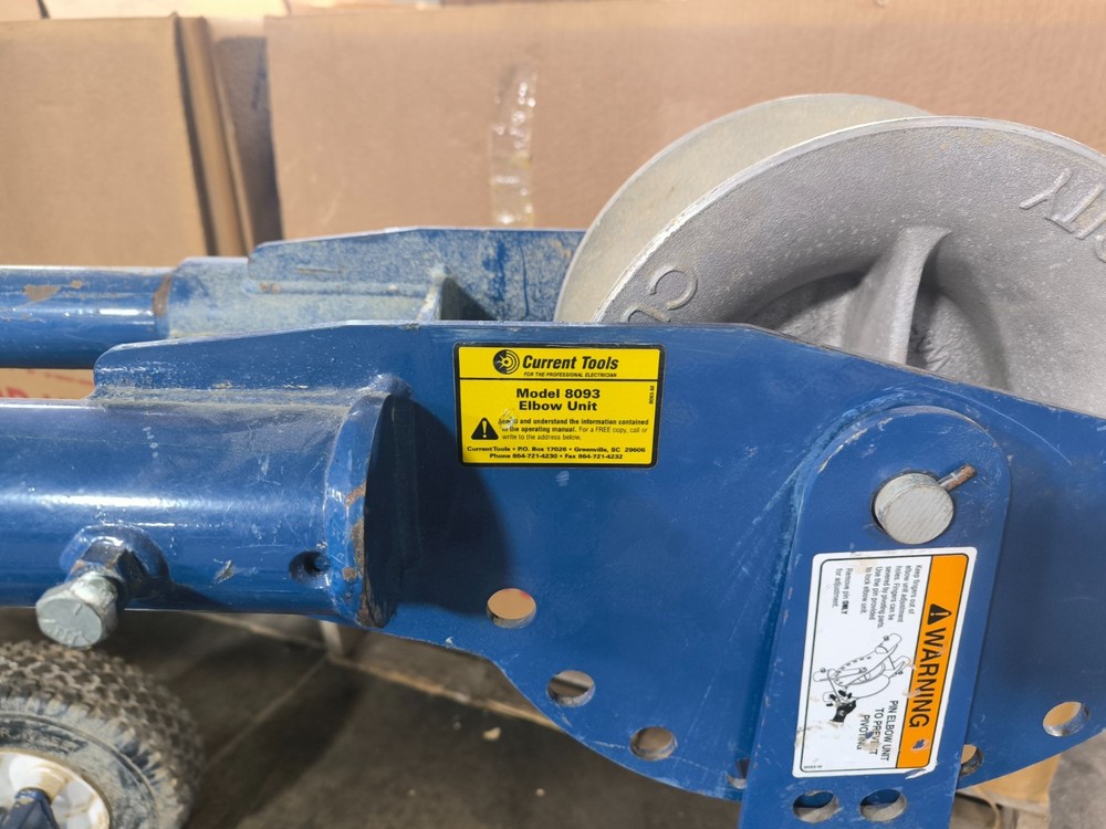 Current Tools Cable Puller System Carriage Reel Stand Coupling Accessories Blue