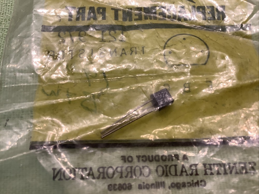 Zenith oem part #121-972 transistor