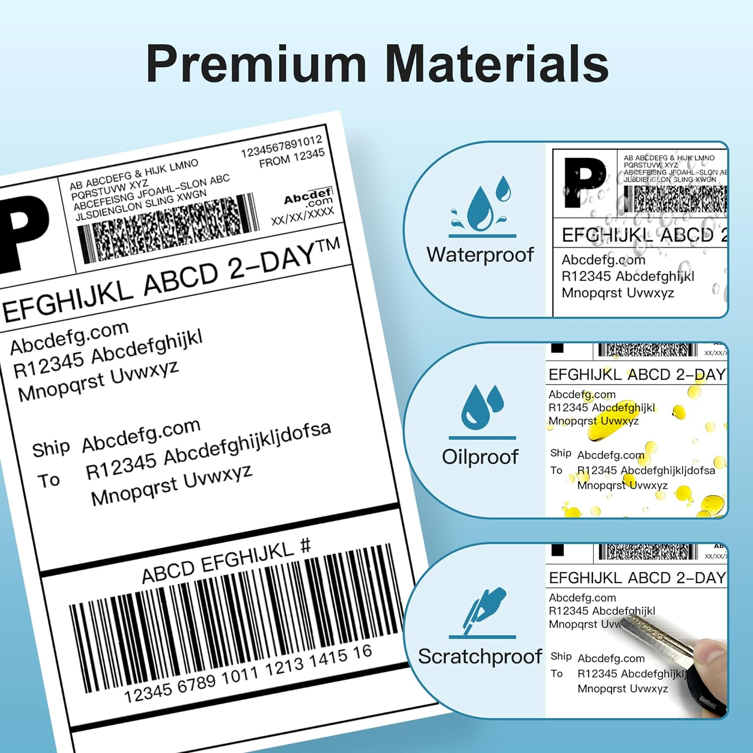 4x6 Thermal Direct Shipping Label Compatible with MUNBYN, Rollo, IDPRT SP420,