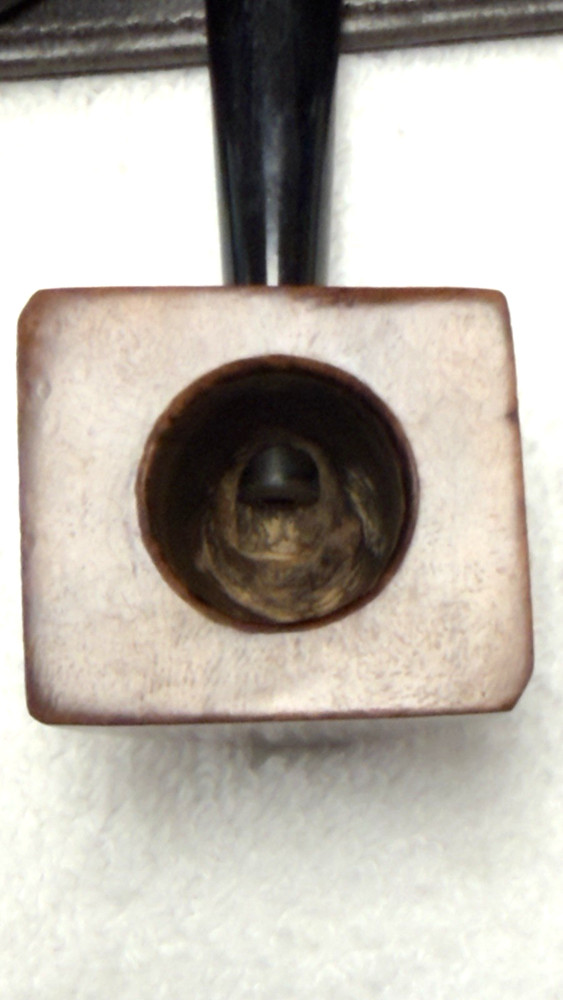 No Name- Unique Shaped Smooth "Imported Briar Root" Triangular / Square Stummel