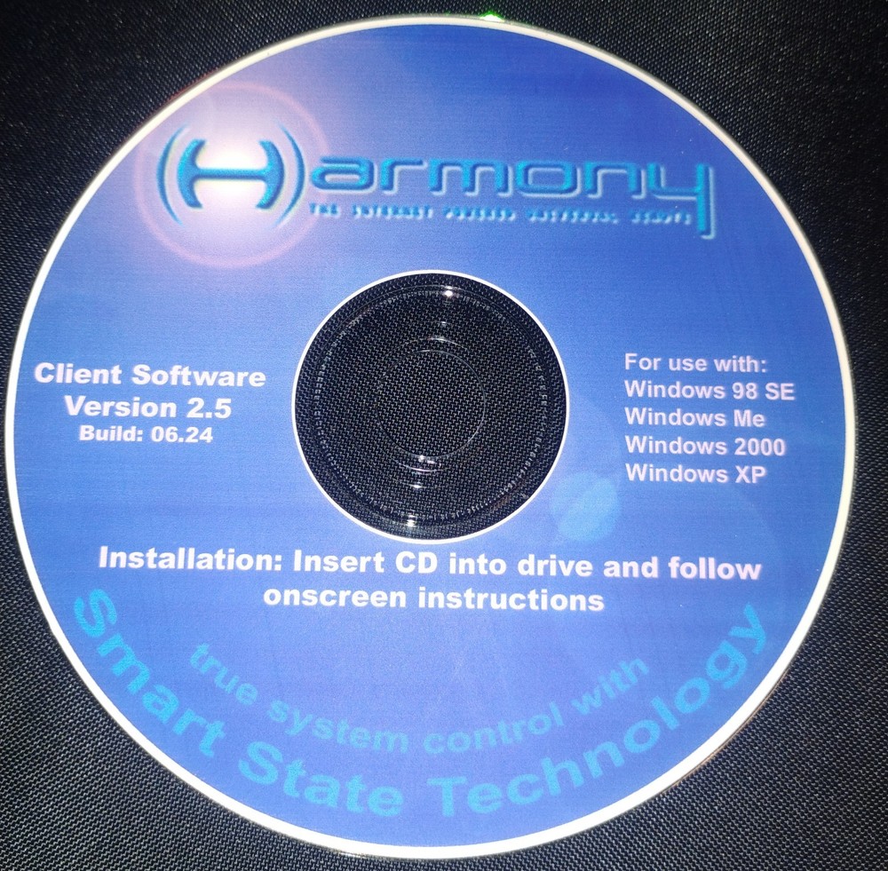 Harmony Client Softweare installation 2.5 For Windows98SE,ME,XP,2000