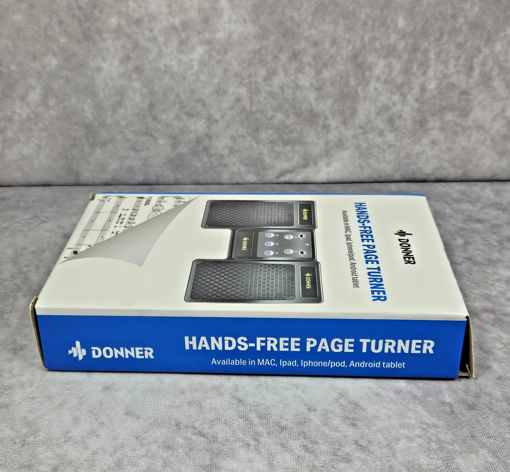 Donner Hand-Free Wireless Page Turner Foot Pedal Mac Ipad Iphone Android Tablet