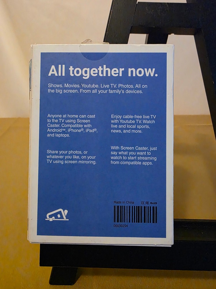 NEW — Screen Caster Streaming Device-Mirror Android/iPhone Screen to your TV